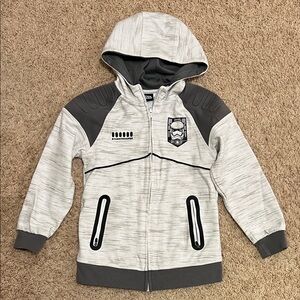 Star Wars Gray and Black Stormtrooper Kids Hoodie